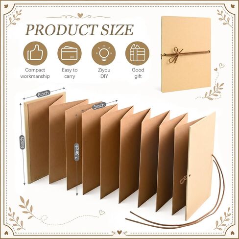 2 Pack Mini Accordion Foldable Scrapbook in Kuwait