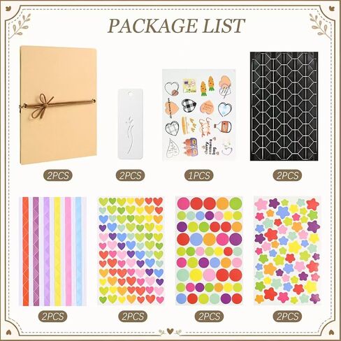 2 Pack Mini Accordion Foldable Scrapbook in Kuwait