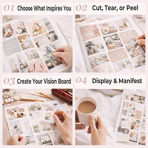 GIFTSFARM Vision Board Book Magazines for Women, Vision Board Supplies, Scrapbook & Journaling Kit, Crafts for Adults, Junk Journal Supplies, Aesthetic Magazine in Kuwait