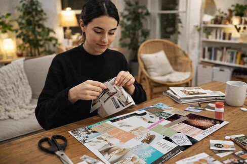 GIFTSFARM Vision Board Book Magazines for Women, Vision Board Supplies, Scrapbook & Journaling Kit, Crafts for Adults, Junk Journal Supplies, Aesthetic Magazine in Kuwait