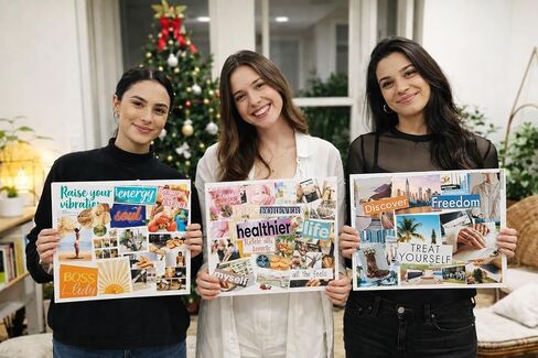 GIFTSFARM Vision Board Book Magazines for Women, Vision Board Supplies, Scrapbook & Journaling Kit, Crafts for Adults, Junk Journal Supplies, Aesthetic Magazine in Kuwait
