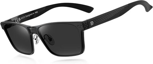 DUCO Polarized Sunglasses for Men Vintage Aluminum Frame Retro Sports Sun Glasses Driving Shades 100% UV Protection 8207 in Kuwait