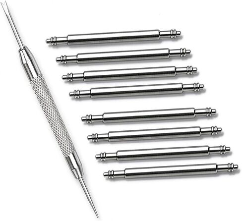 Olytop for 17mm Spring Bar Watch Pins Replacement Pins 8 PCS Diameter 1.5mm with Watch Band Spring Bar Tool (17mm) in Kuwait