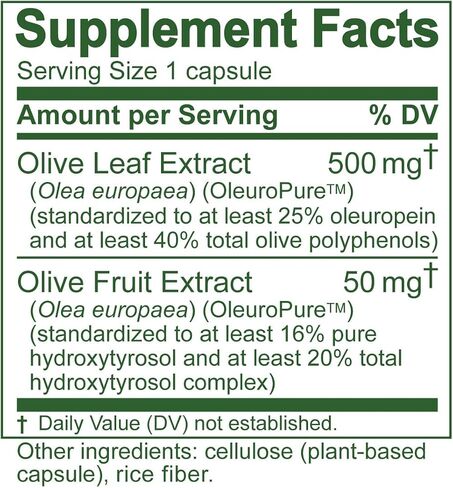 Island Nutrition, كبسولات مستخلص أوراق الزيتون - 25% أوليوروبين (40% إجمالي البوليفينول)، بالإضافة إلى 20% مركب هيدروكسيتيروسول - 100% مزروع ومستخرج في إسبانيا (90 كبسولة)، مستخلص أوراق الزيتون الأوروبي الحقيقي in Kuwait