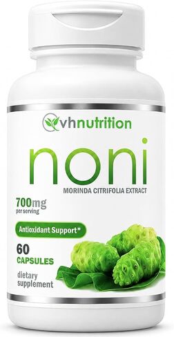 VH Nutrition NONI Capsules | 700mg Morinda citrifolia Extract Pills | Natural Antioxidant* Supplement | 60 Capsules in Kuwait
