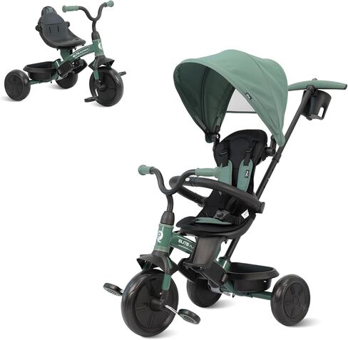 QPlay Baby Tricycle Ages 10 Months-6 Years,Kids Tricycle Push Trike in Kuwait