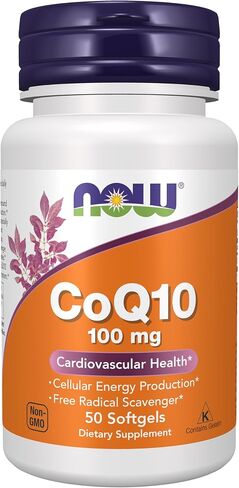 NOW Supplements، CoQ10 400 مجم، درجة صيدلانية، شكل متحول بالكامل يتم إنتاجه عن طريق التخمير، 60 كبسولة هلامية in Kuwait