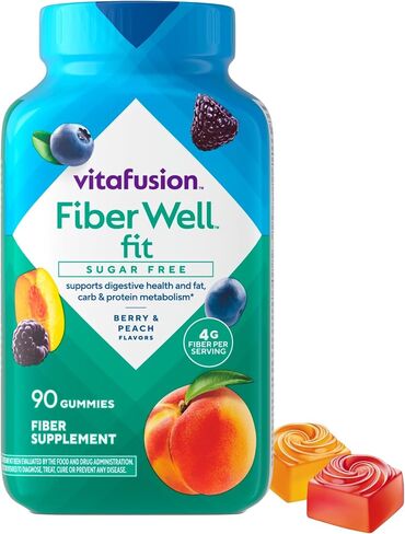 مكمل غذائي Vitafusion Fiber Well Fit، عدد 90 (قد تختلف التعبئة) in Kuwait