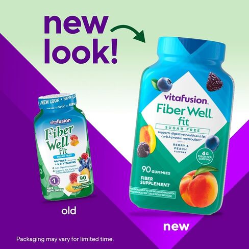 مكمل غذائي Vitafusion Fiber Well Fit، عدد 90 (قد تختلف التعبئة) in Kuwait