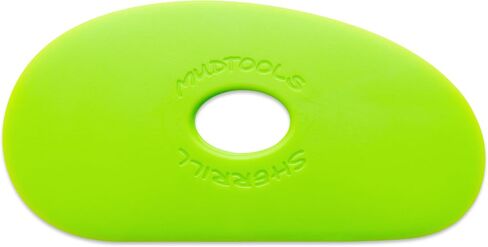 Mudtools Shape 1 Polymer Rib, Red Very Soft - Kidney Pottery Tool in Kuwait