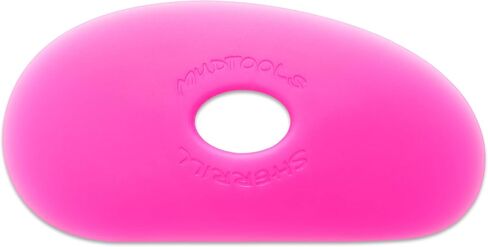 Mudtools Shape 1 Polymer Rib, Red Very Soft - Kidney Pottery Tool in Kuwait
