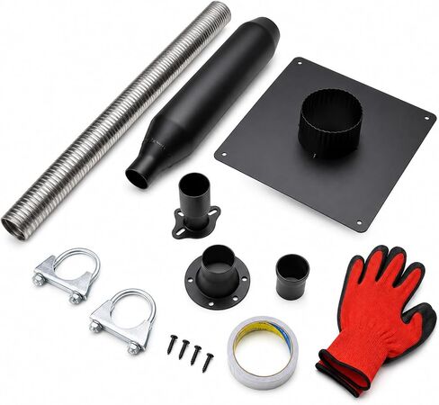 Generator Exhaust Extension Silencer Kit with Three Universal Adapters in Kuwait