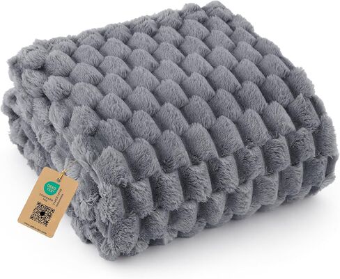 Bedsure Dog Blanket for Small Dogs Puppy Cats with Soft Fleece 25x35 Grey in Saudi Arabia