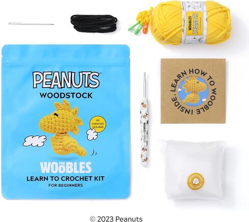 The Woobles Woodstock Snoopy Crochet Kit for Beginners in Kuwait