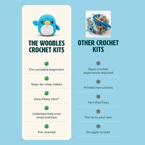 The Woobles Woodstock Snoopy Crochet Kit for Beginners in Kuwait