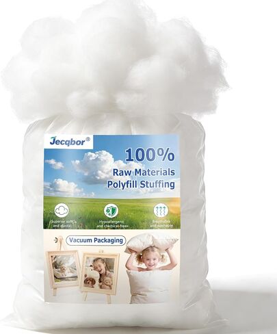 Jecqbor Polyfill Stuffing for Stuffed Animals, 3.5oz Soft Fiber Fill Stuffing in Kuwait