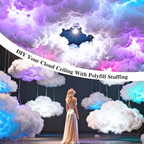 Jecqbor Polyfill Stuffing for Stuffed Animals, 3.5oz Soft Fiber Fill Stuffing in Kuwait