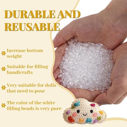 Plastic Poly Pellets Weighted Stuffing Beads, 2 LB Weighted Beads in Saudi Arabia