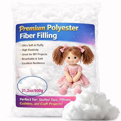 Welacer Polyfill Stuffing for Stuffed Animals,3.5oz/100g for DIY Crafts in Saudi Arabia