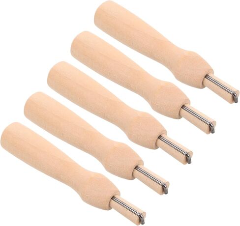 5 Sets Felting Needle Handle Set for Children, Wooden in Kuwait