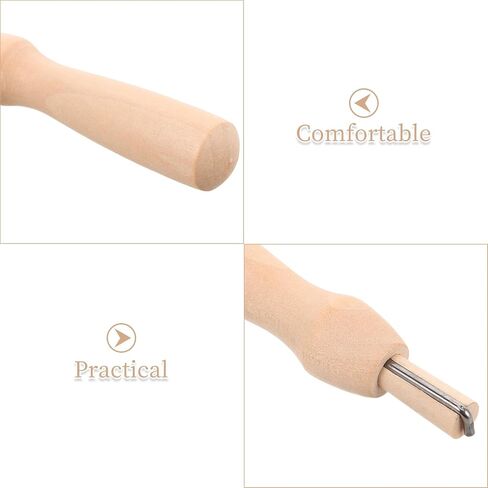 5 Sets Felting Needle Handle Set for Children, Wooden in Kuwait