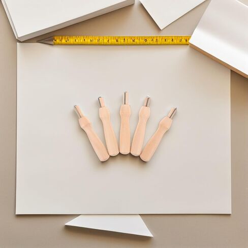 5 Sets Felting Needle Handle Set for Children, Wooden in Kuwait