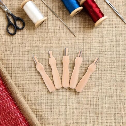 5 Sets Felting Needle Handle Set for Children, Wooden in Kuwait