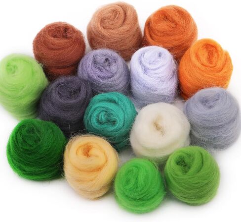 Mayboos 74 Pcs Needles Wool Felting Needles Tools Needle Felting Supplies Felting Tools 15 Colors Fiber Wool Yarn Needle Felting Tool with 3 Sizes Felting Needles for Beginner Professional in Saudi Arabia