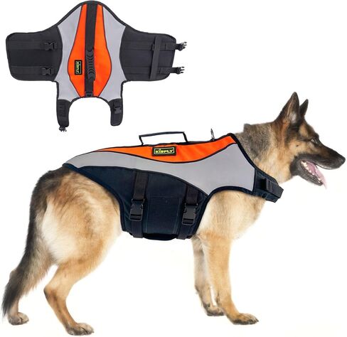 Large Dog Life Jacket XXL, Swimming Vest with Rescue Handle in Saudi Arabia