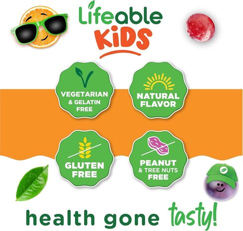 Lifeable Iron Gummies with Vitamin C - 20 mg - Great Tasting Natural Flavor Gummy Supplement - Gluten Free Vegetarian GMO-Free Chewable - for Iron Deficiency - for Adults, Men, Women - 90 Gummies in Kuwait