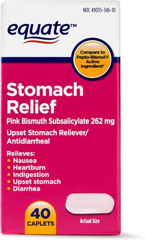Equate Stomach Relief Caplets 40ct in Saudi Arabia