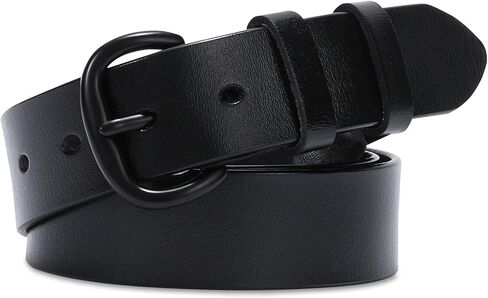 WHIPPY Women Leather Belt for Jeans Pants Dresses Black Ladies Waist Belt with Pin Buckle in Kuwait