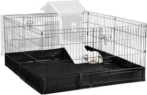 Aivituvin Pet Playpen Small Animal Cage Rabbit Pen Bunny Guinea Pig Playpen with Waterproof Floor Liner - Extension Playpen ONLY in Kuwait