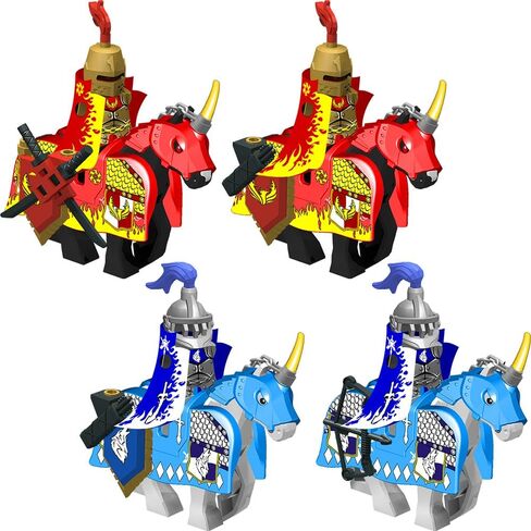 Weapon Pack for Minifigures Accessories Kit Knight Weapons Set Include Horse Carriage Barding Armor Helmet Shield for Ages 5+ Compatible with All Major Brands (Medieval Weapon) in Saudi Arabia