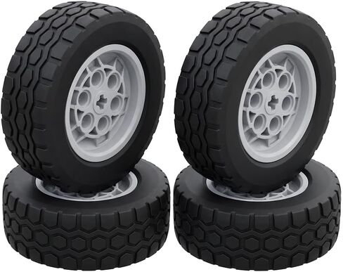 Technic Wheel Tire Set, 62x20mm Tire 43.2x18mm Rim, Compatible with legoes in Saudi Arabia
