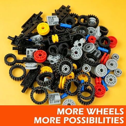 Wheels and Axles Sets Tires Building Blocks Classic Car Parts Accessories in Kuwait