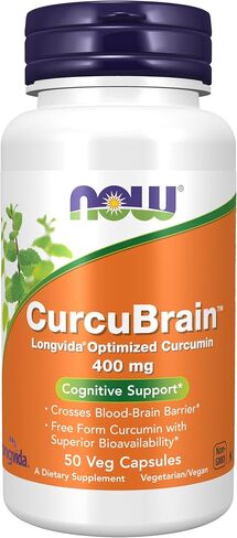 NOW Foods Curcubrain الدعم الإدراني 50 مكمل نباتي من Royalista. ron (400 ملجم) in Kuwait