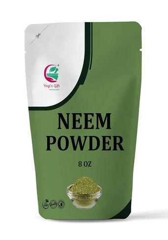 NEEM Powder 8 oz | Wild Crafted | Detoxifier | Support Skin Health & Hair Growth | 100% Pure Neem Leaf Powder | Azadirachta Indica by Yogi's Gift in Kuwait