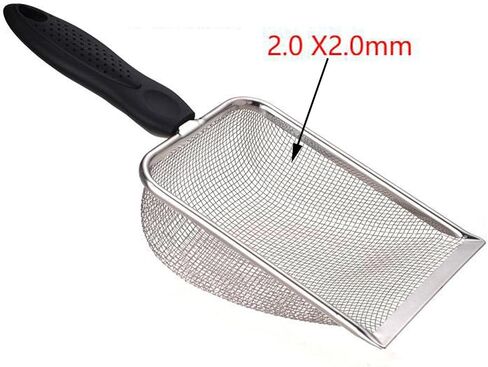 Stainless Steel Sand Reptile Cleaning Tool with Dense Mesh Screen for Terrarium Waste Removal Suitable for Scorpion Hab, 6 Pcs in Kuwait