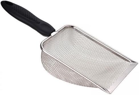 Stainless Steel Sand Reptile Cleaning Tool with Dense Mesh Screen for Terrarium Waste Removal Suitable for Scorpion Hab, 2 Pcs in Kuwait