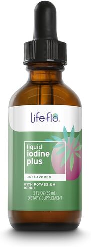 Life-flo Liquid Iodine Plus 150 ميكروجرام، مكمل اليود لدعم الغدة الدرقية، * تركيبة صحية للطاقة والتمثيل الغذائي * مع اليود ويوديد البوتاسيوم (نكهة البرتقال الطبيعية) in Kuwait