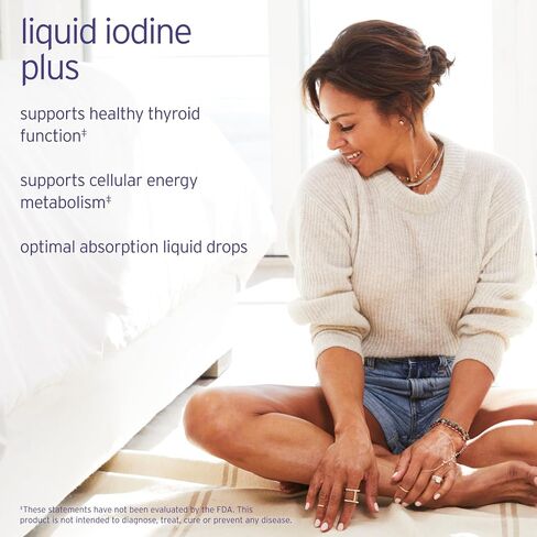 Life-flo Liquid Iodine Plus 150 ميكروجرام، مكمل اليود لدعم الغدة الدرقية، * تركيبة صحية للطاقة والتمثيل الغذائي * مع اليود ويوديد البوتاسيوم (نكهة البرتقال الطبيعية) in Kuwait
