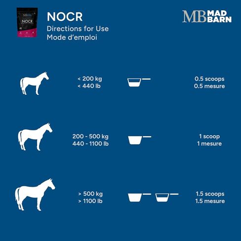 Mad Barn - NOCR 1 kg | Respiratory Health Supplement for Horses | Supports Healthy Lung Function | Helps Maintain Stamina and Peak Performance in Kuwait