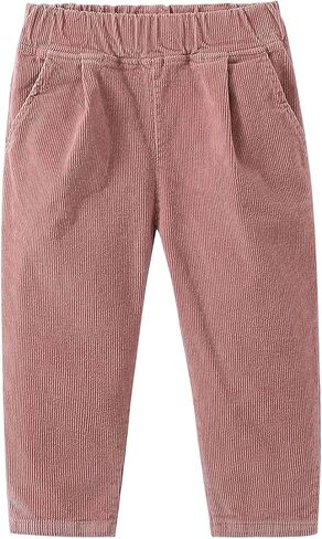 Mud Kingdom Boys Girls Corduroy Pants Pull On Plain Elastic Waist in Kuwait