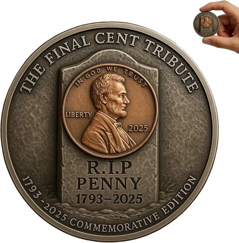 Final Cent Memorial Coin (1793-2025) - The Last Penny Coin in Saudi Arabia
