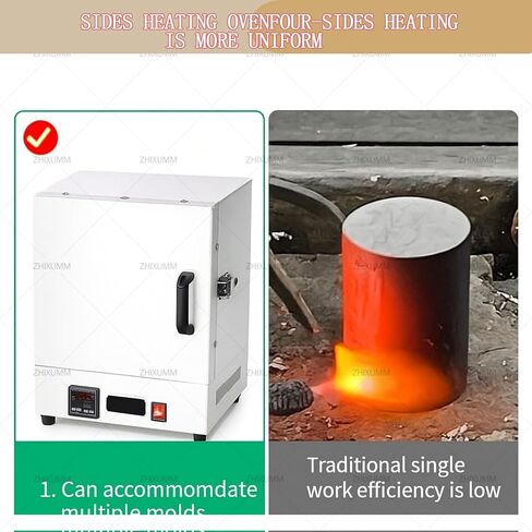 2000W Electric Muffle Furnace, 1150℃ High-Temperature Kiln for Metal Melting, Jewelry Making, Dentistry & Ceramic Work, Professional Electric Kiln for Laboratories in Kuwait