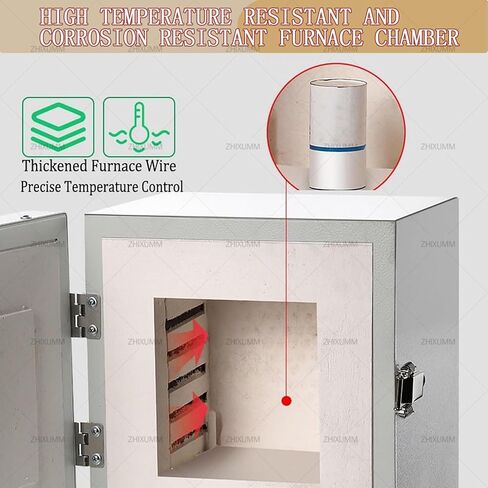 2000W Electric Muffle Furnace, 1150℃ High-Temperature Kiln for Metal Melting, Jewelry Making, Dentistry & Ceramic Work, Professional Electric Kiln for Laboratories in Kuwait