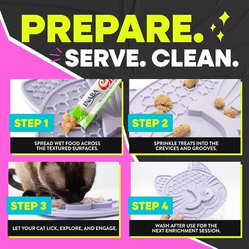 Jackson Galaxy Mmmeow Mat - Slow Feeding Interactive Puzzle Mat for Cats in Kuwait