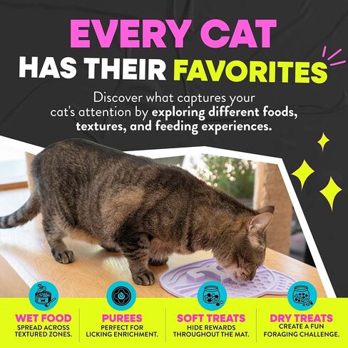 Jackson Galaxy Mmmeow Mat - Slow Feeding Interactive Puzzle Mat for Cats in Kuwait