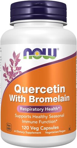 NOW Foods - Quercetin with Bromelain - 120 Vegetable Capsule(s) in Kuwait